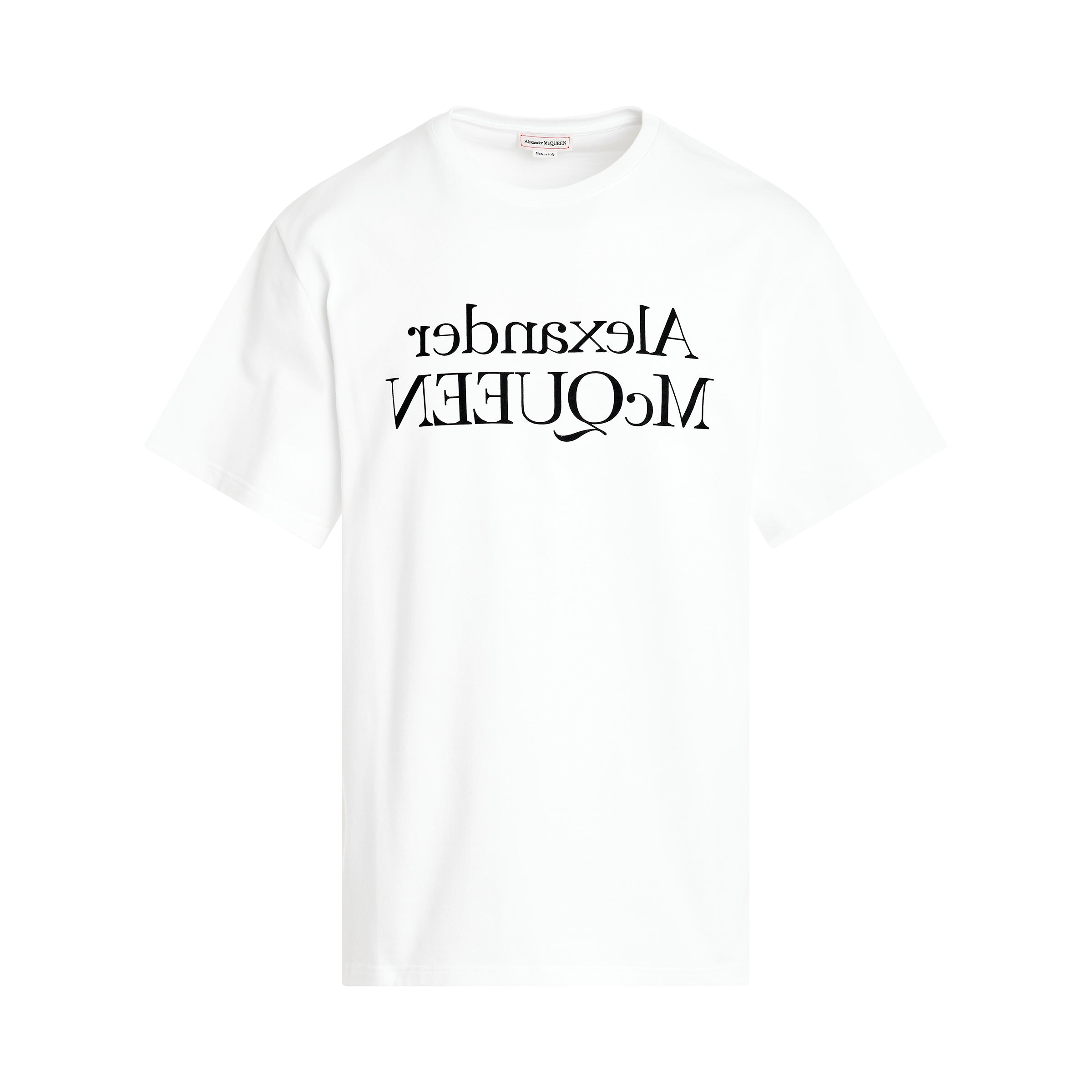 Reflected Logo T-Shirt in White/Black