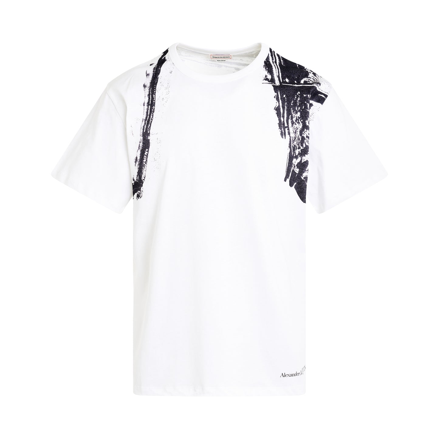 Harness Print T-Shirt in White/Black