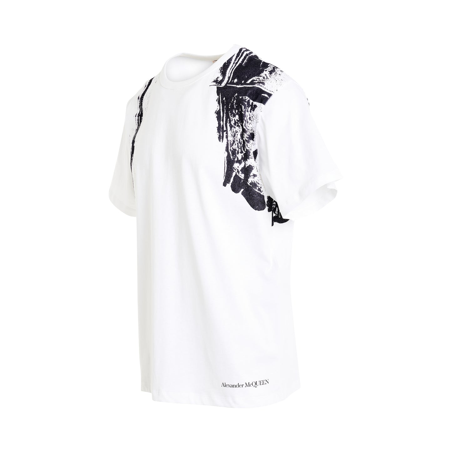 Harness Print T-Shirt in White/Black