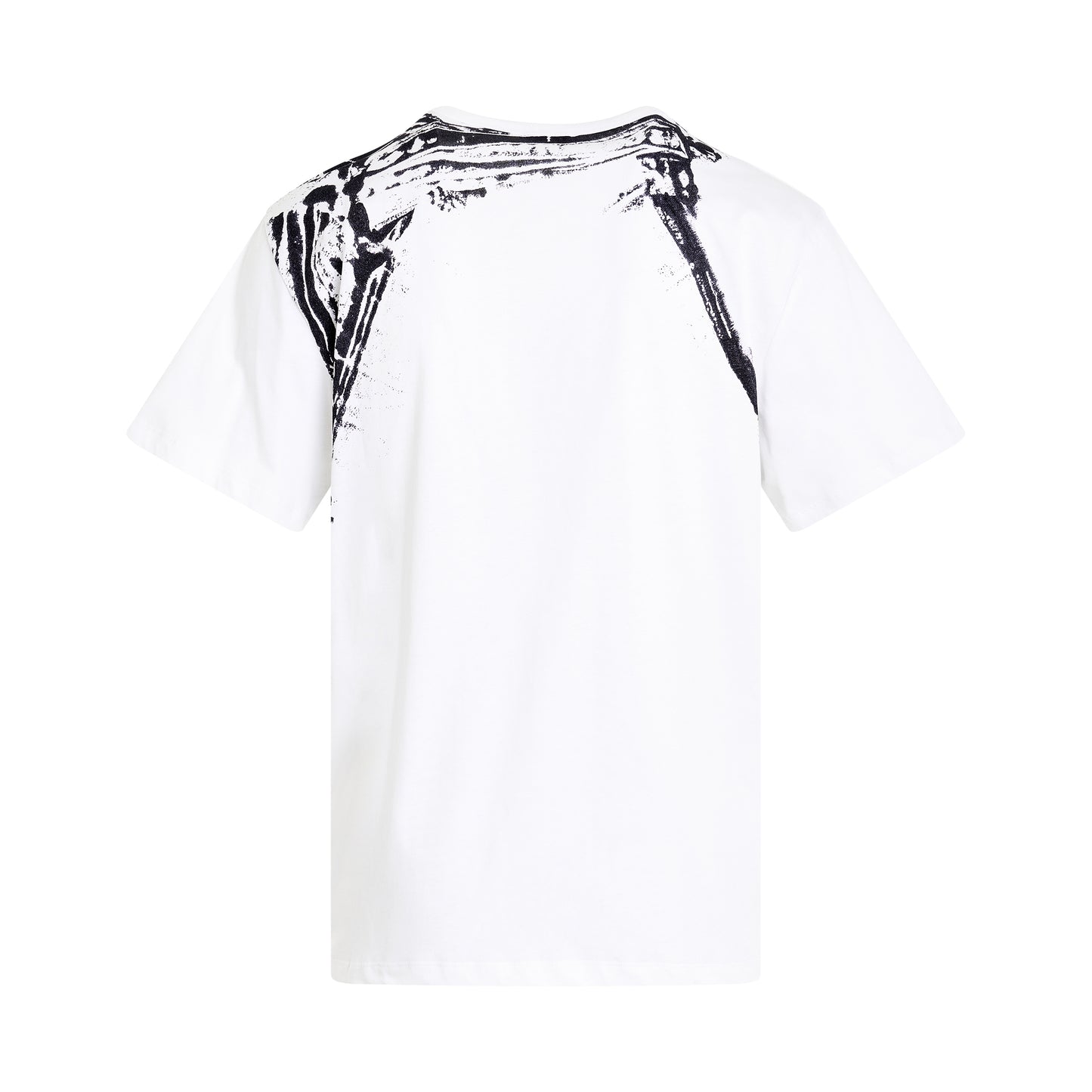 Harness Print T-Shirt in White/Black