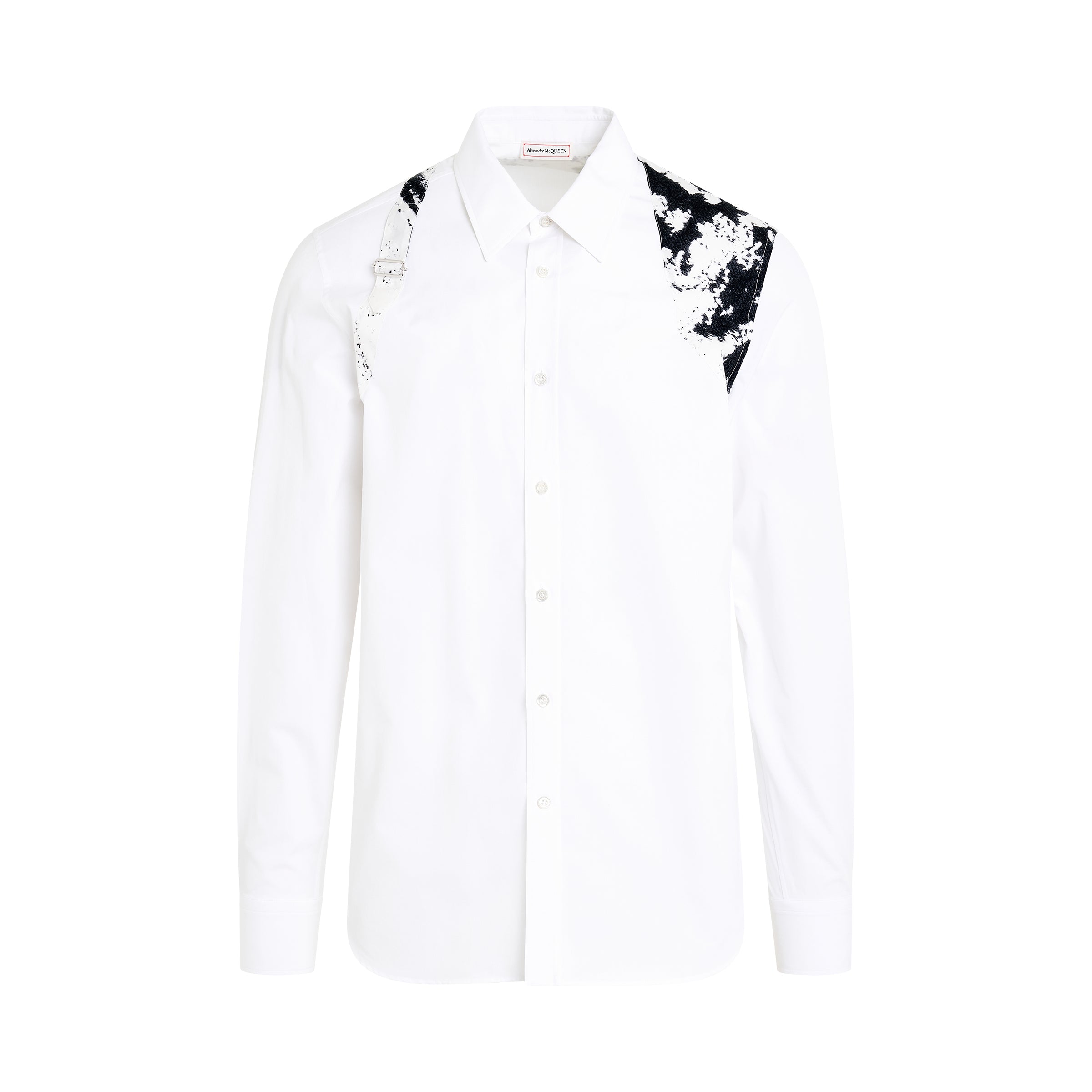 Printed Harness Shirt in White