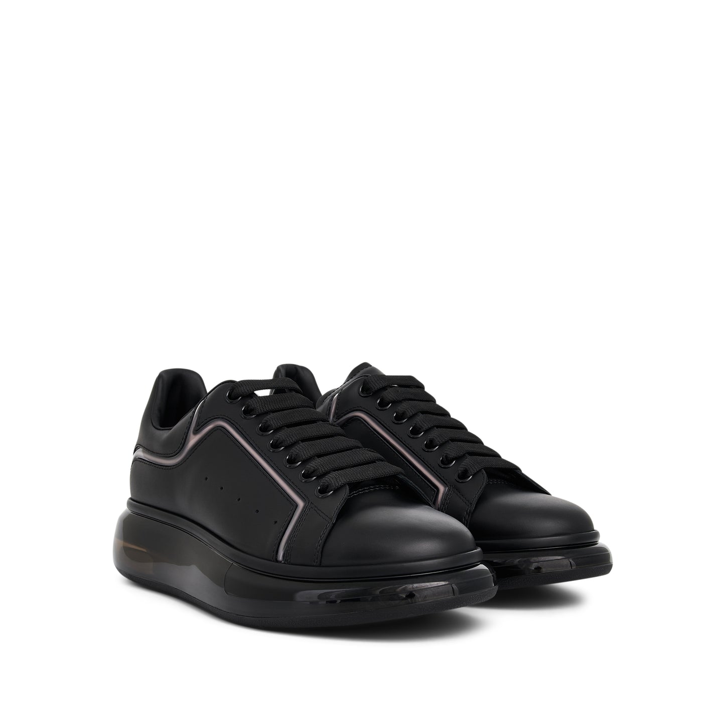 Larry Oversized Transparent Sneaker in Black/Fume