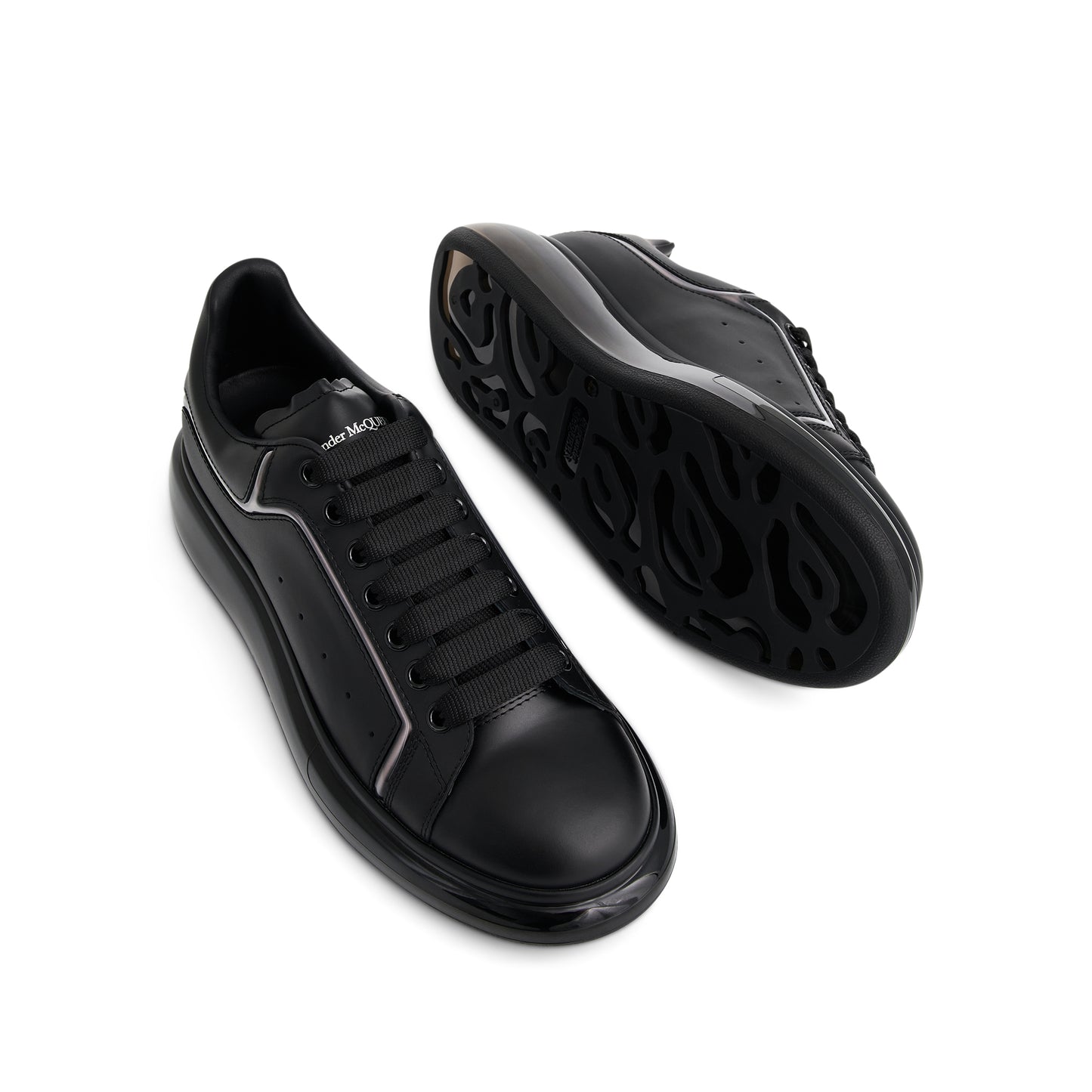 Larry Oversized Transparent Sneaker in Black/Fume