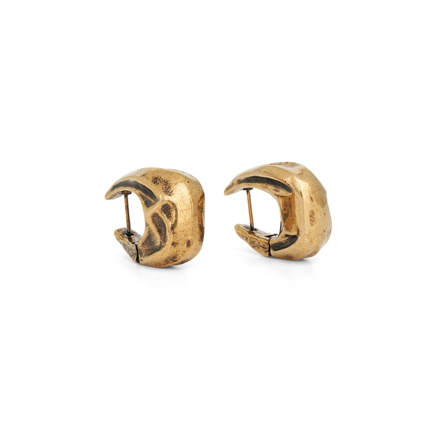 Olivia Small Hoop Earrings in Antique Gold