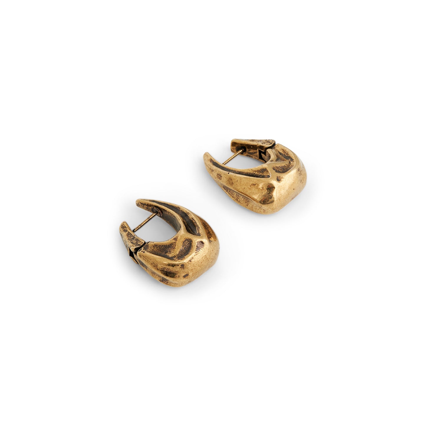 Olivia Small Hoop Earrings in Antique Gold