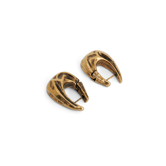 Olivia Small Hoop Earrings in Antique Gold