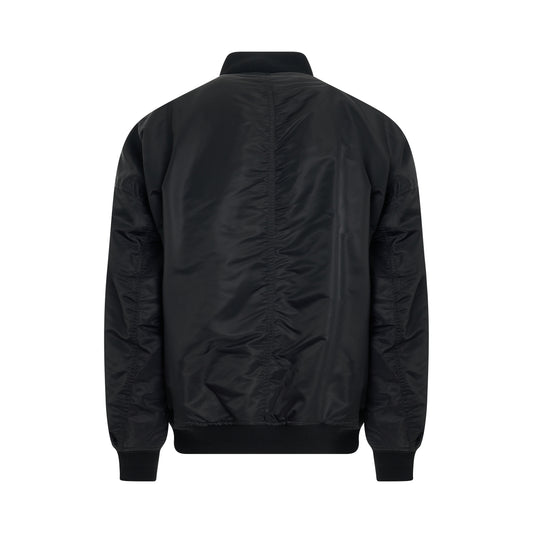 Double Armhole Ma-1 Jacket in Black