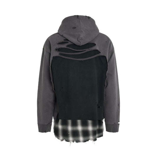 Triple Layered Hoodie in Black