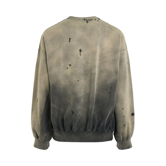 Sun Faded Sweatshirt in Black