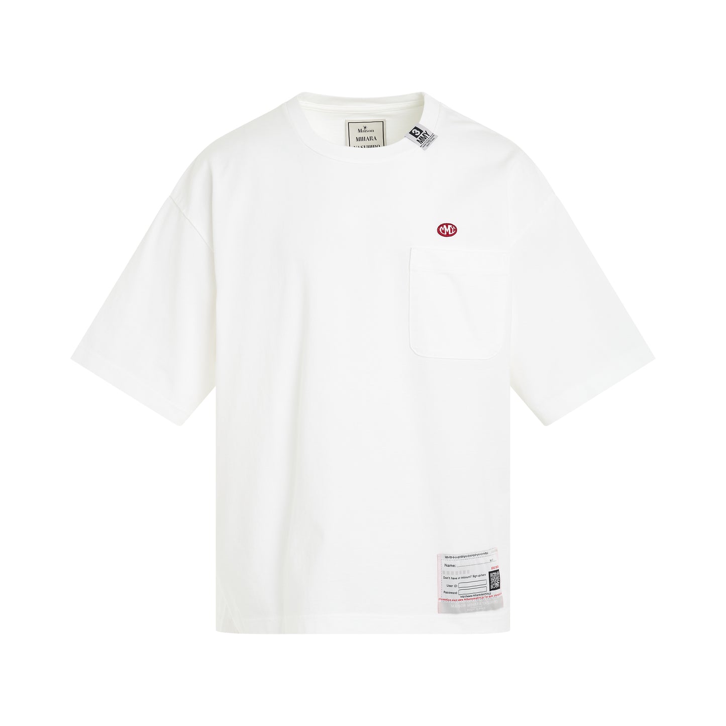 Lo-Fi Back Print Pocket T-Shirt in White