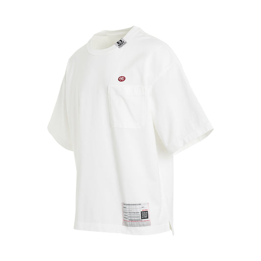 Lo-Fi Back Print Pocket T-Shirt in White