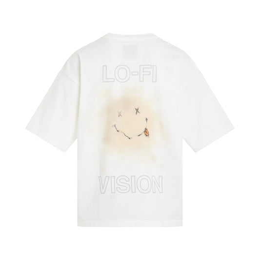 Lo-Fi Back Print Pocket T-Shirt in White