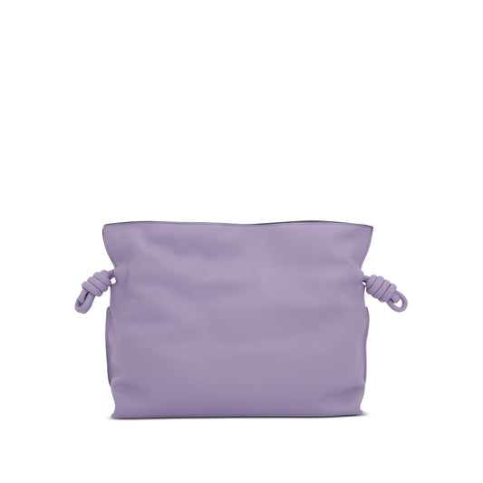 Flamenco Clutch in Nappa Calfskin in Light Mauve