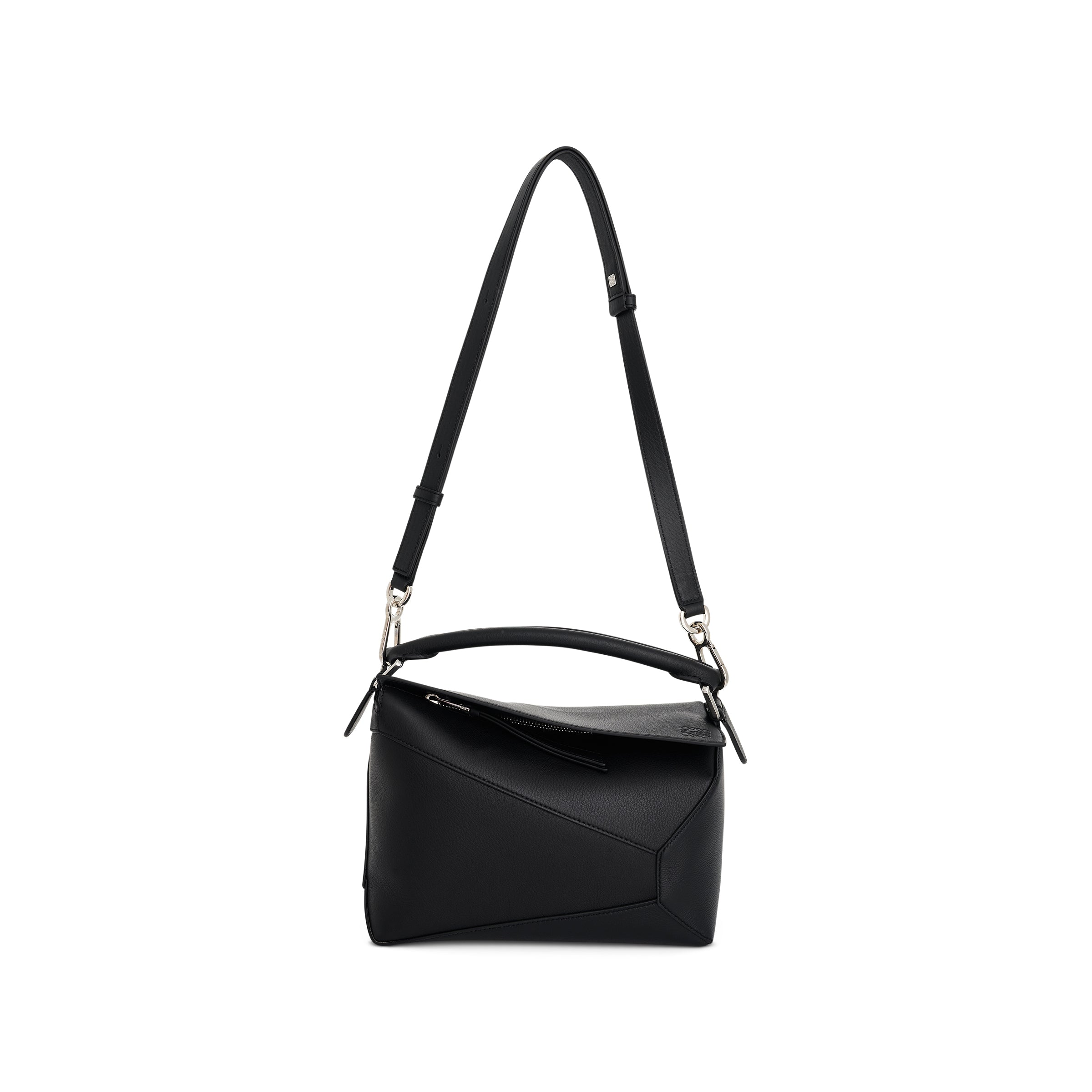 Small Puzzle Edge Bag in Black