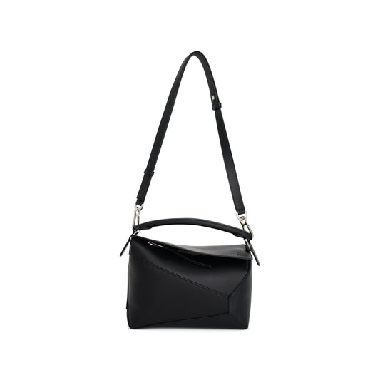 Small Puzzle Edge Bag in Black