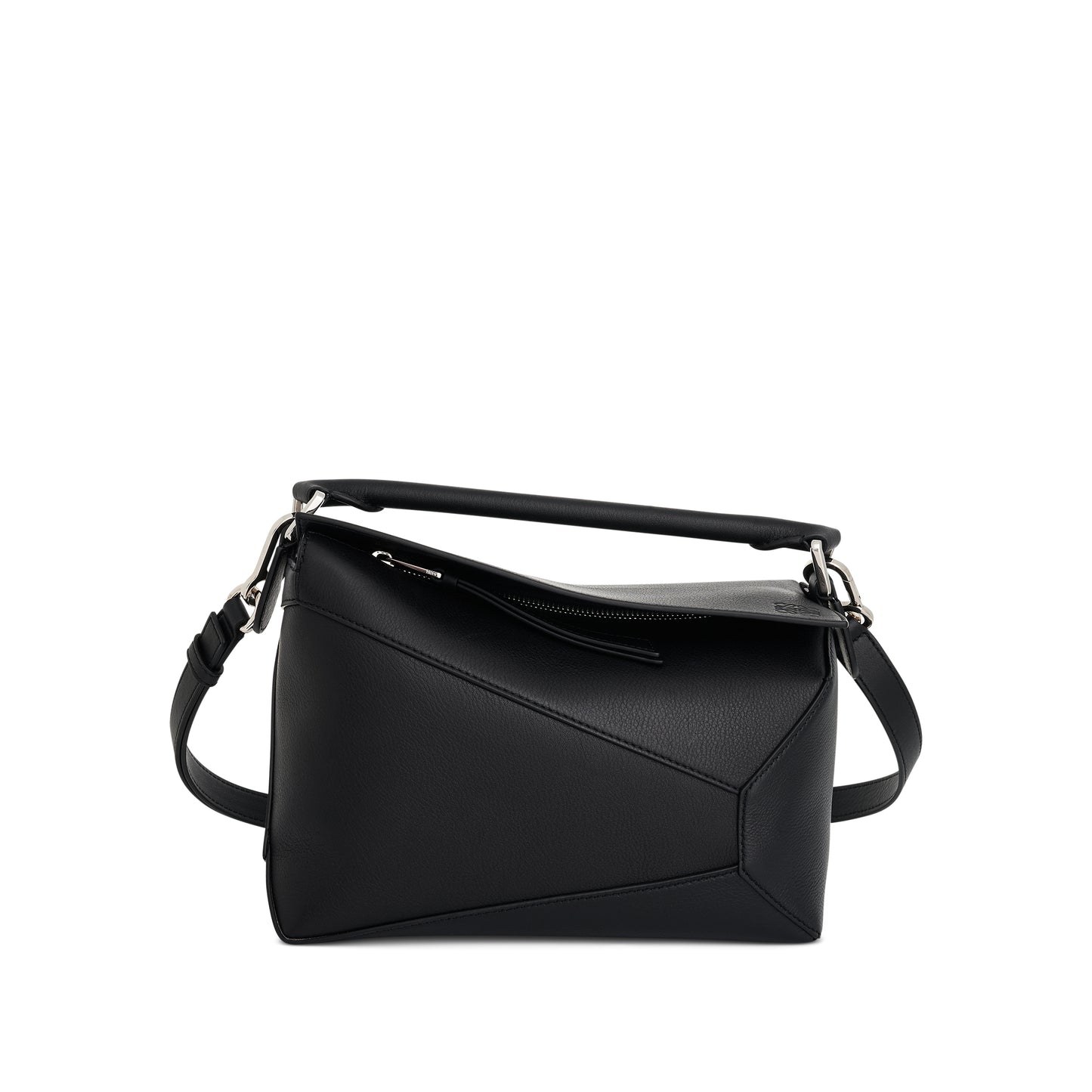 Small Puzzle Edge Bag in Black