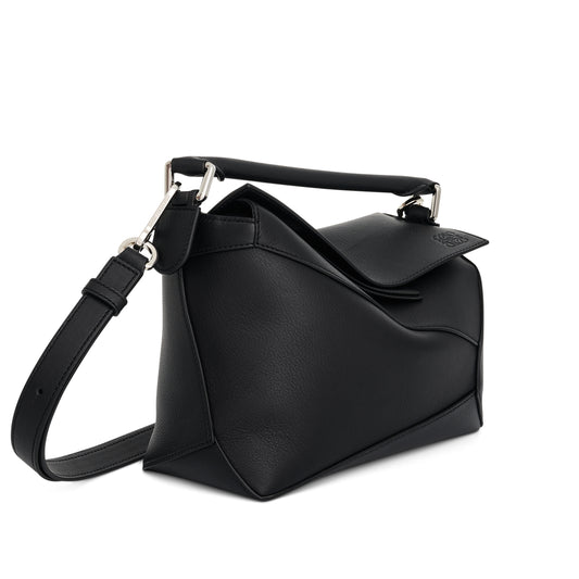 Small Puzzle Edge Bag in Black