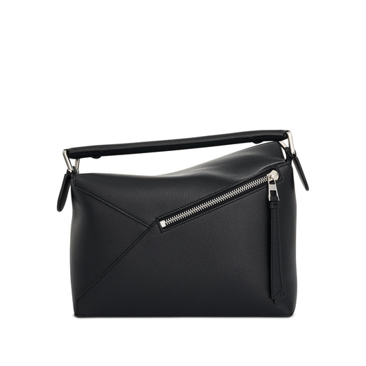 Small Puzzle Edge Bag in Black