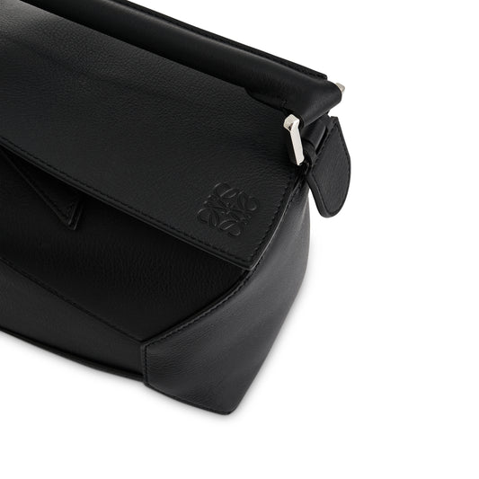 Small Puzzle Edge Bag in Black