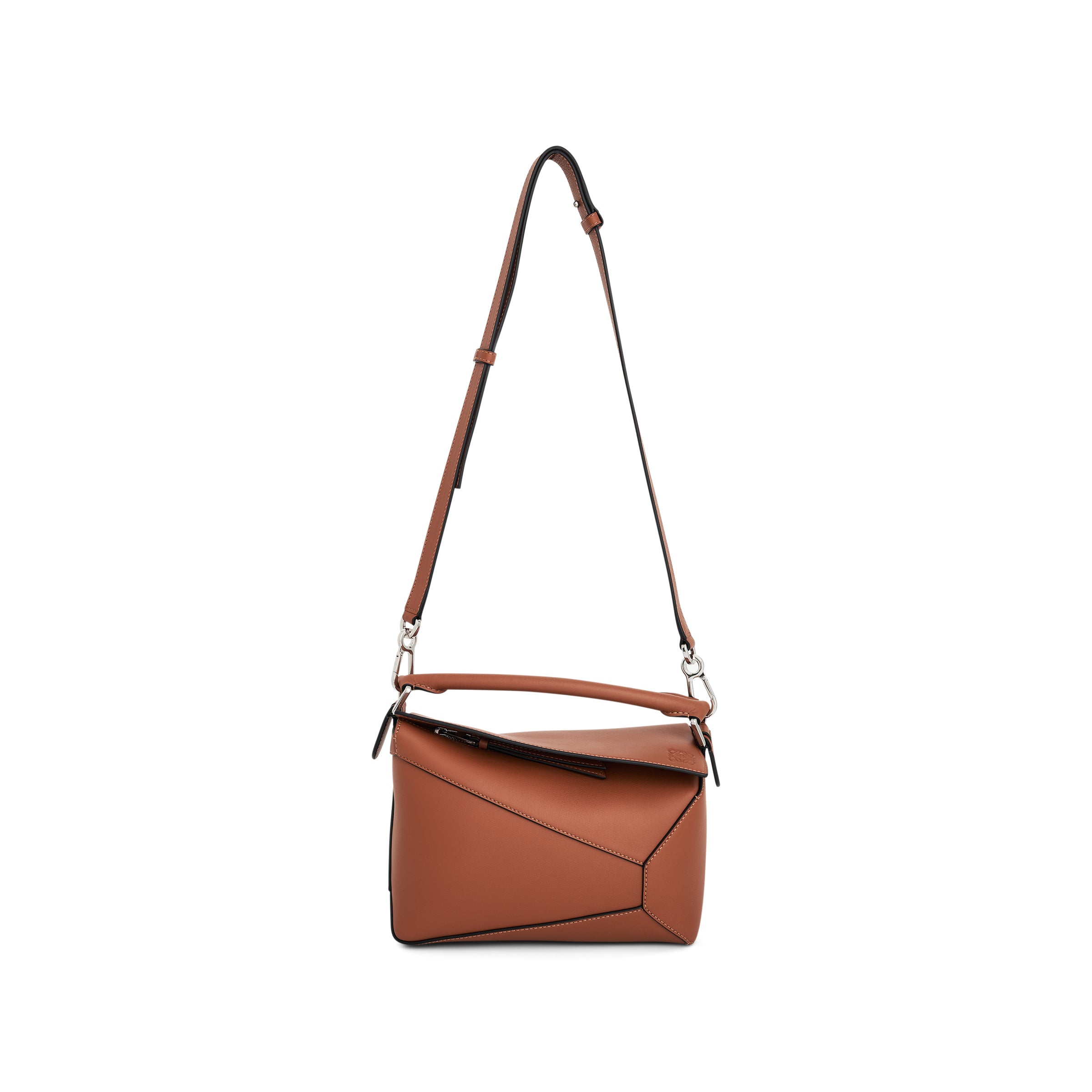 Small Puzzle Edge Bag in Tan