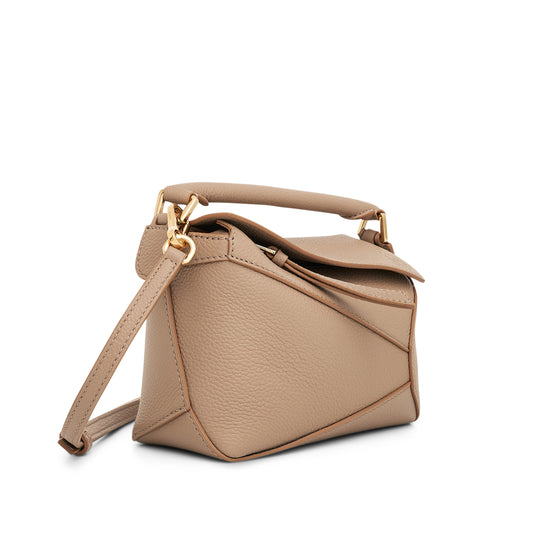 Mini Puzzle Edge Bag in Soft Grained Calf in Sand