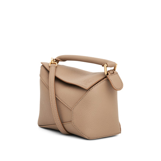 Mini Puzzle Edge Bag in Soft Grained Calf in Sand