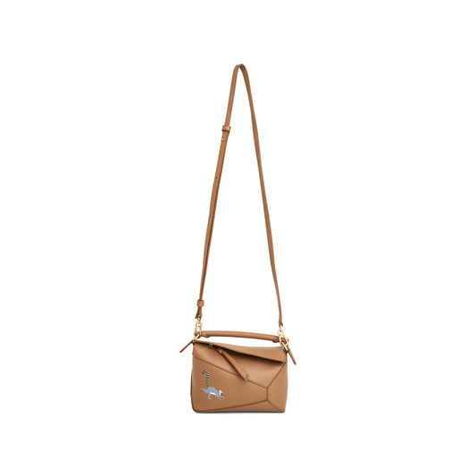 Suna Fujita Lemur Mini Puzzle Edge Bag in Oak