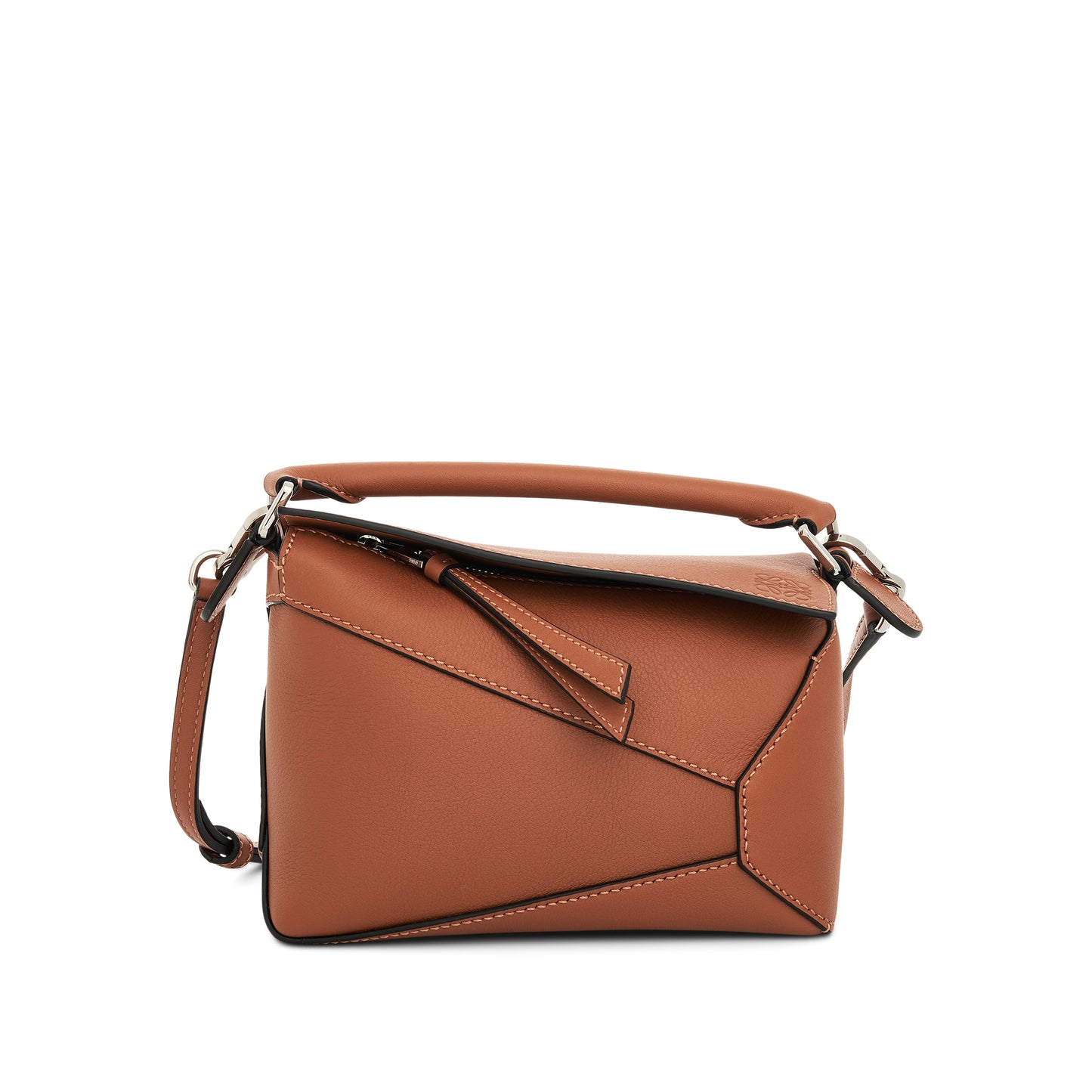 Mini Puzzle Edge Bag in Tan