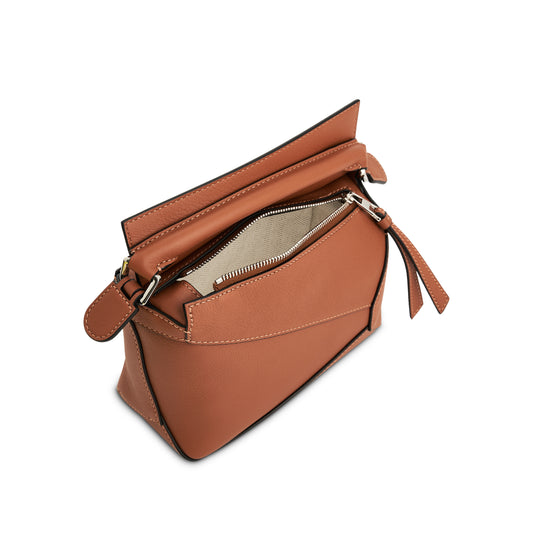 Mini Puzzle Edge Bag in Tan