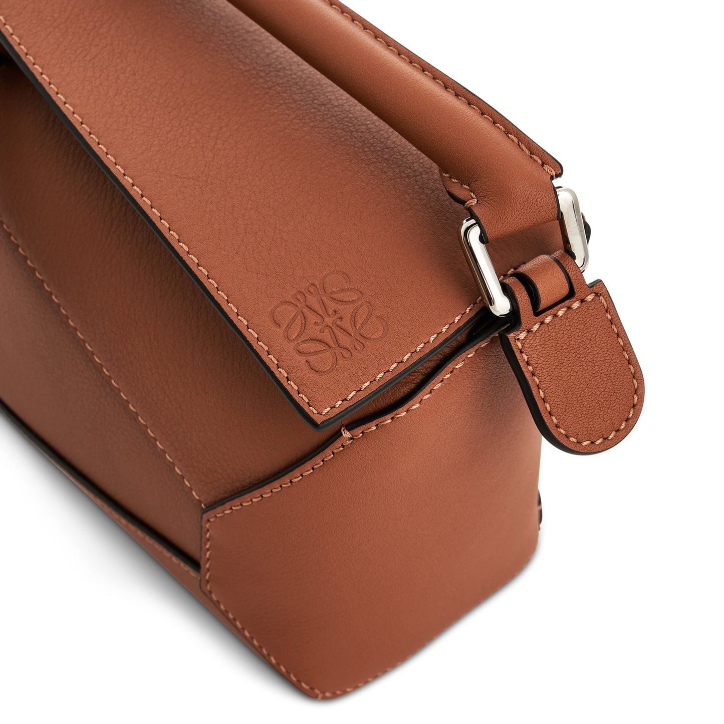 Mini Puzzle Edge Bag in Tan