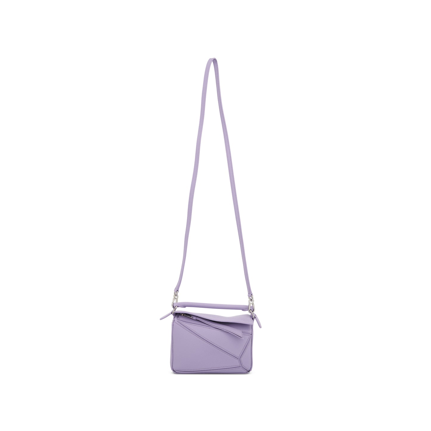 Mini Puzzle Bag in Soft Grained Calfskin in Light Mauve