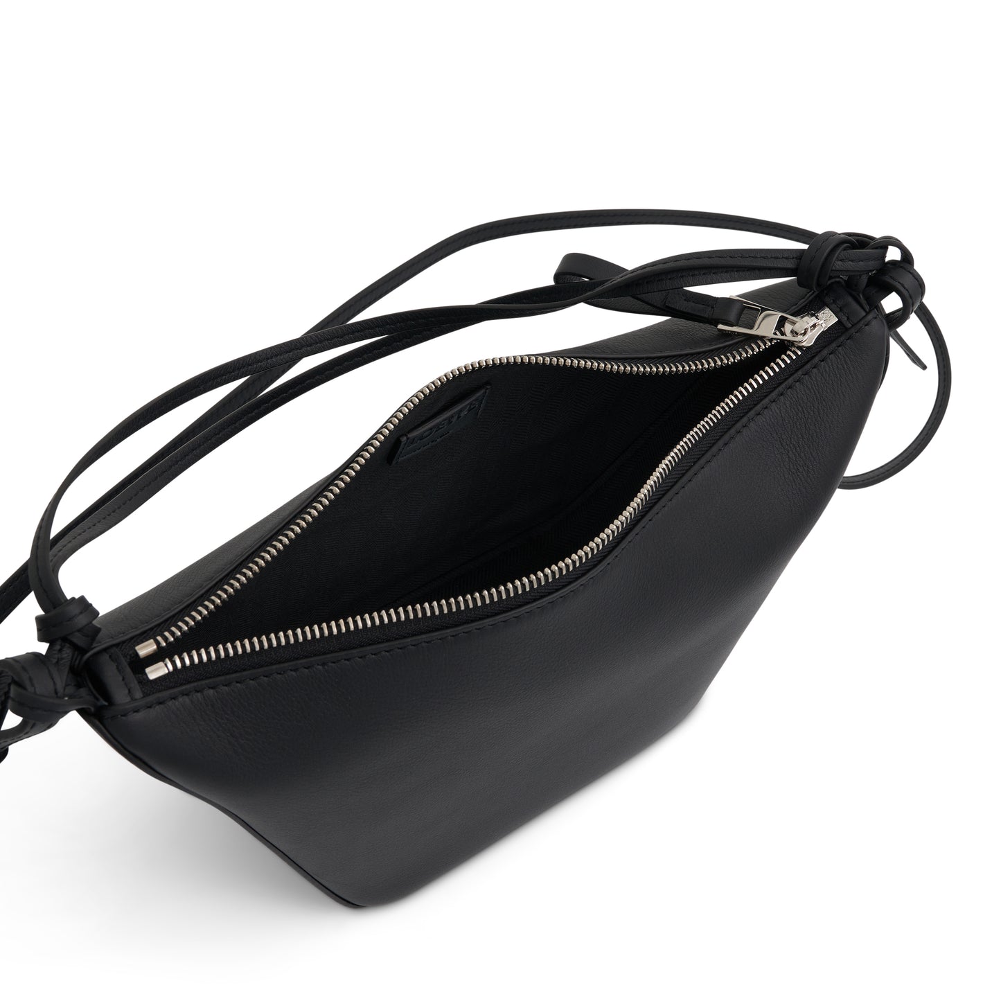 Mini Hammock Hobo Bag in Classic Calfskin in Black