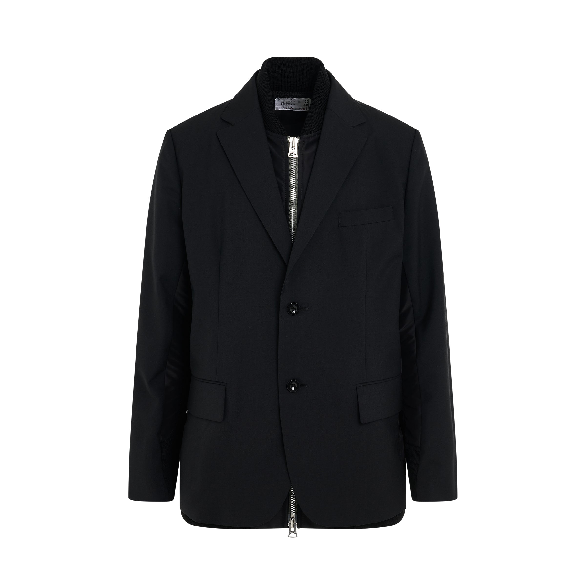 Suiting x Nylon Twill Jacket in Black