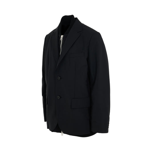 Suiting x Nylon Twill Jacket in Black