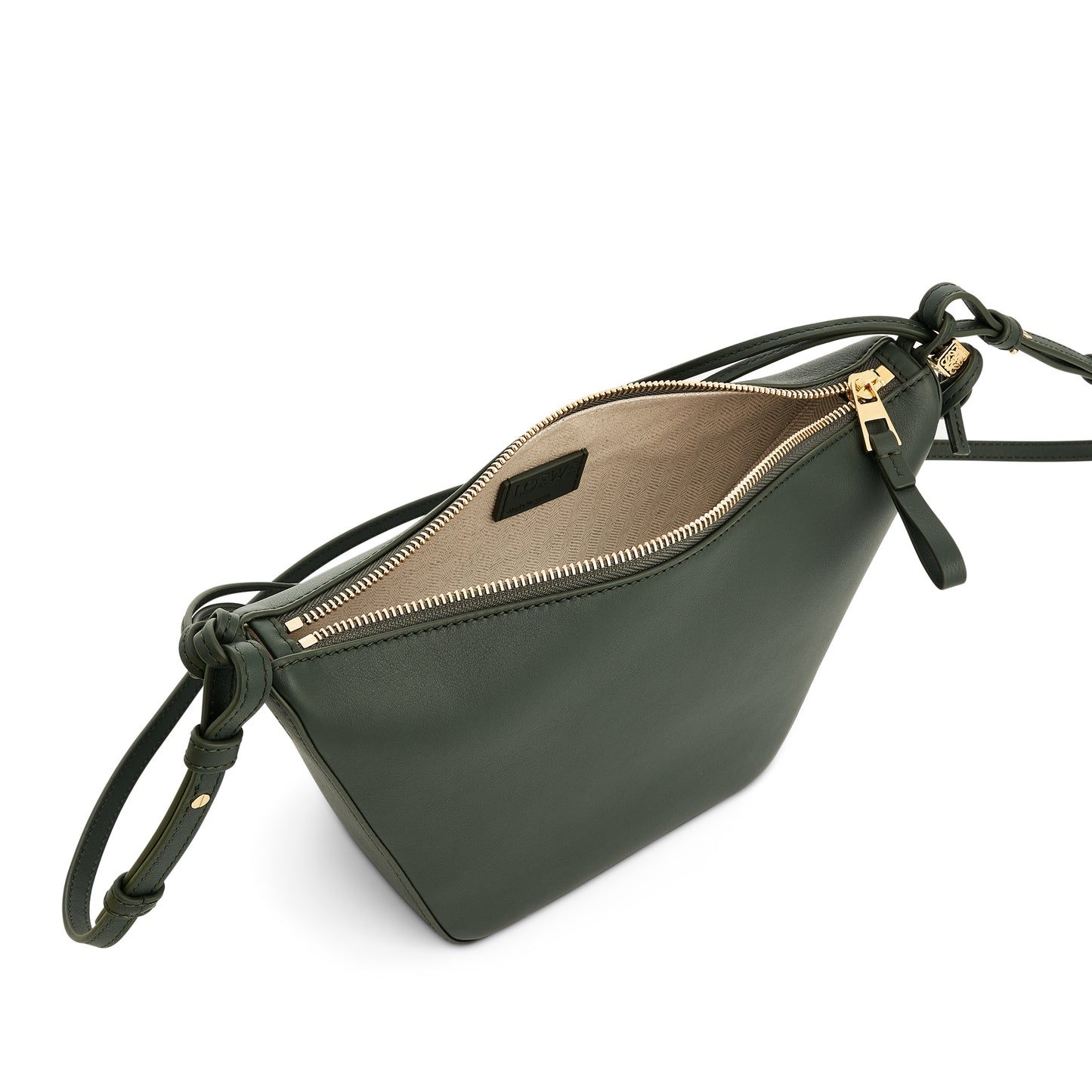 Mini Hammock Hobo Bag in Bottle Green