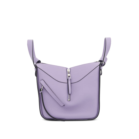 Compact Hammock Bag in Soft Grained Calfskin in Light Mauve