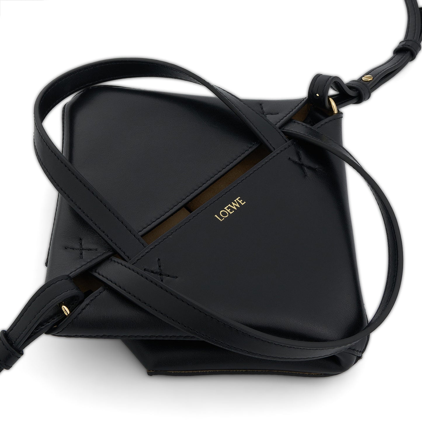 Mini Fold Puzzle Tote Bag in Black