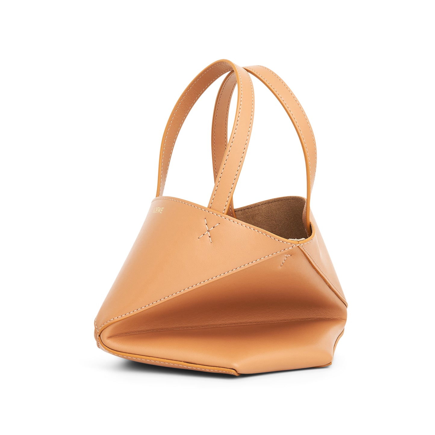 Mini Puzzle Fold Tote Bag in Calfskin in Warm Desert