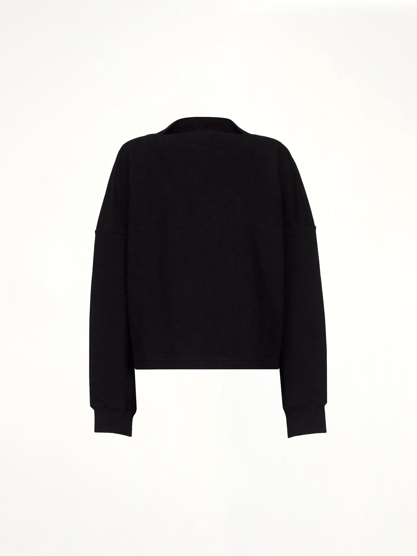 Boatneck Sweatshirt in Black