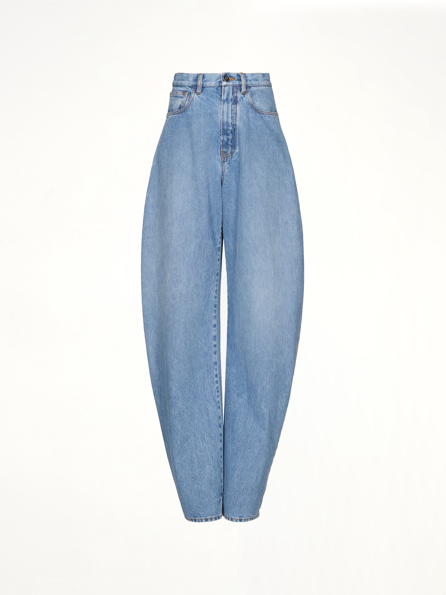 ALAIA , Round Pants in Cloudy Blue Product Photo from MARAIS