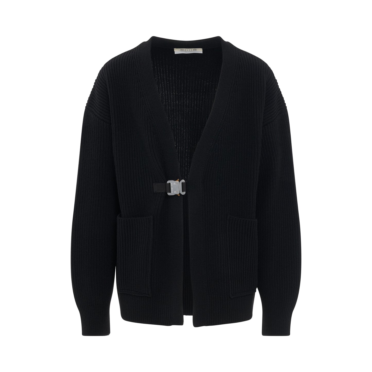 Buckle Cardigan in Black