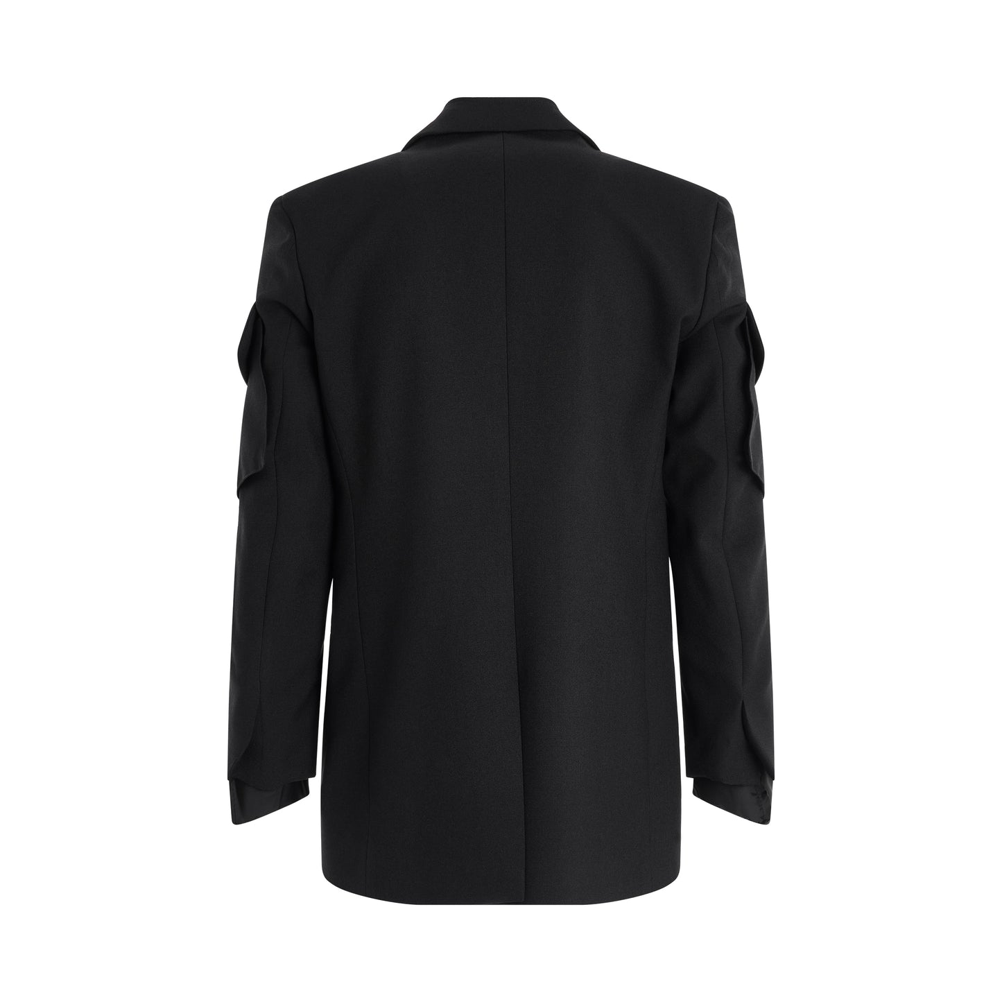 Pocket Sleeve Blazer in Black