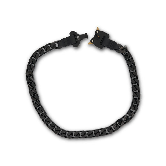 Coloured Chain Necklace in Black