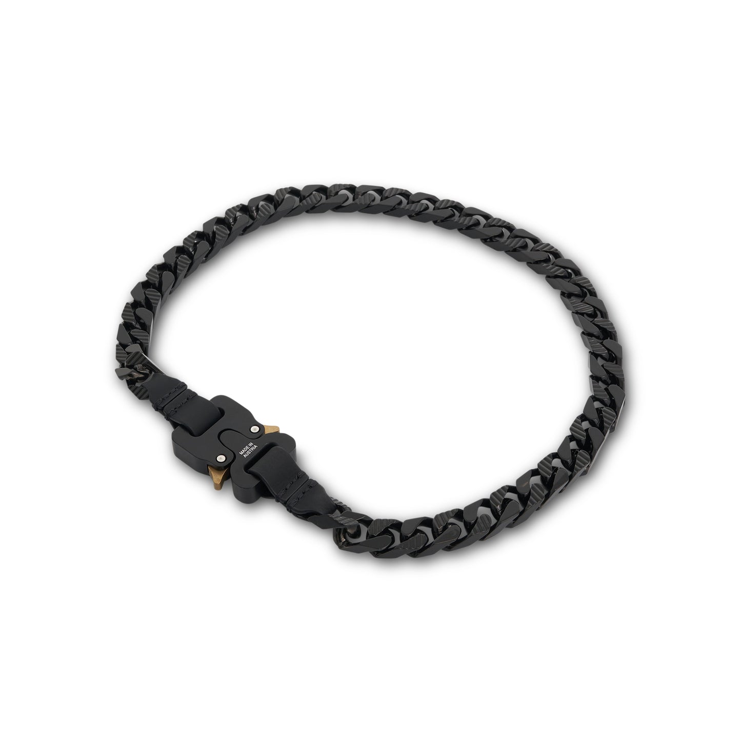 Coloured Chain Necklace in Black