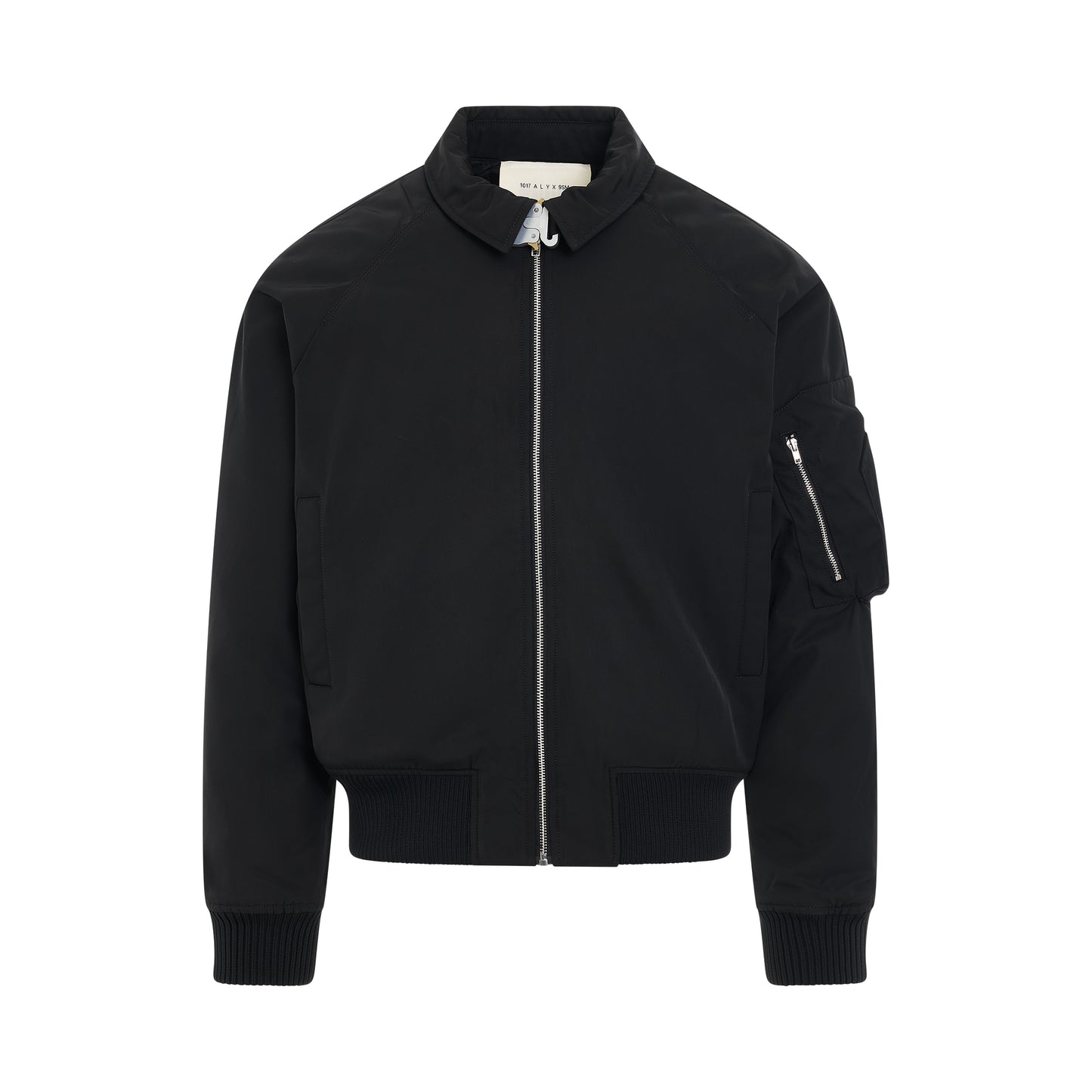 Classic Arch Logo Bomber Jacket in Black