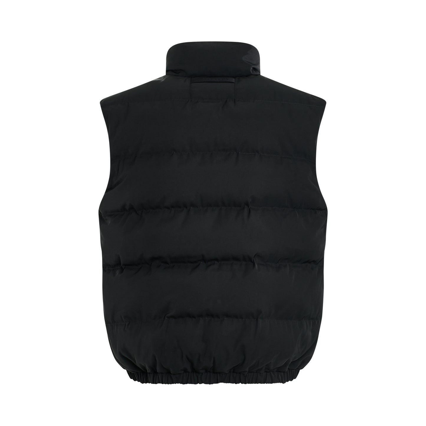 Buckle Puffer Vest in Black