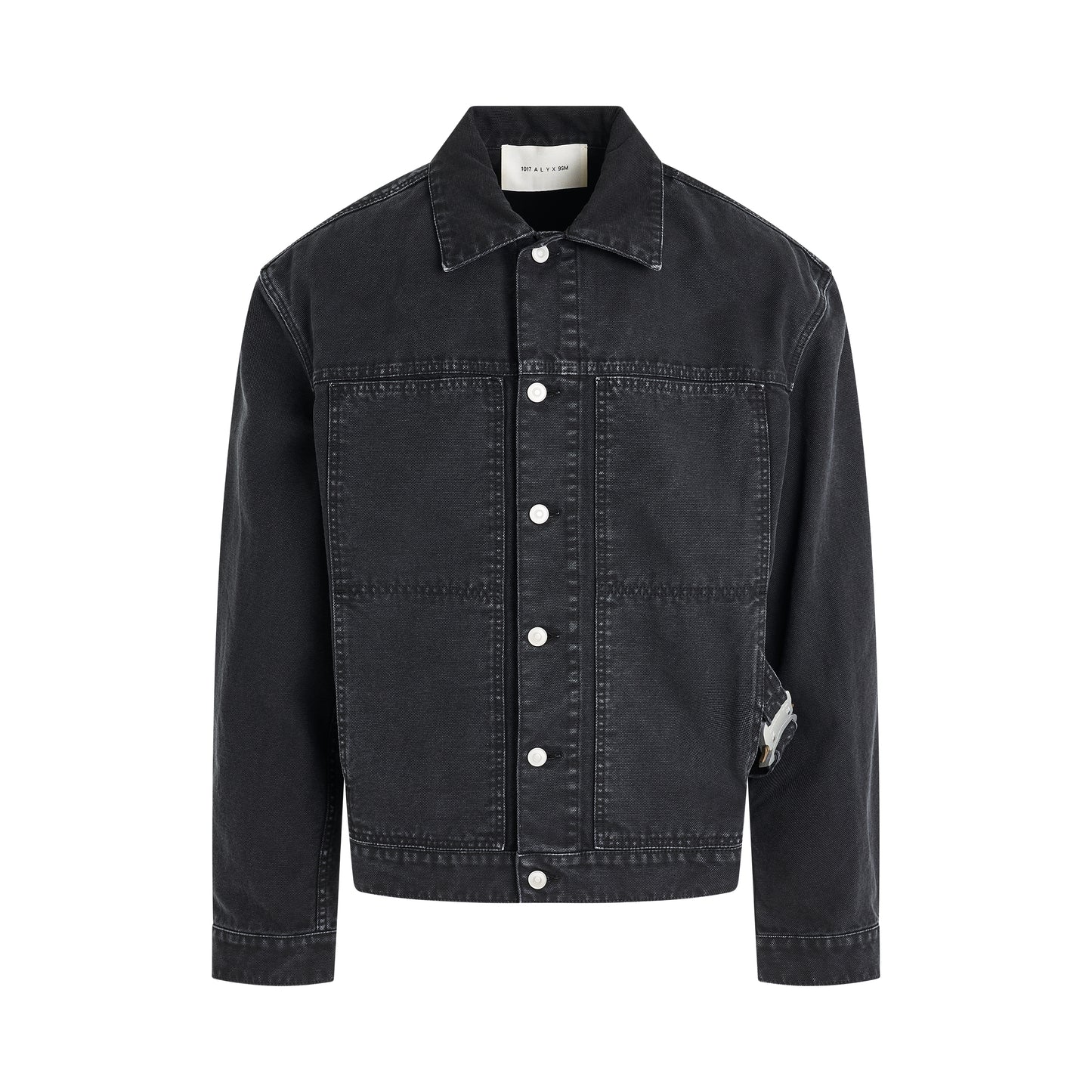 Buckle Denim Jacket in Washed Black