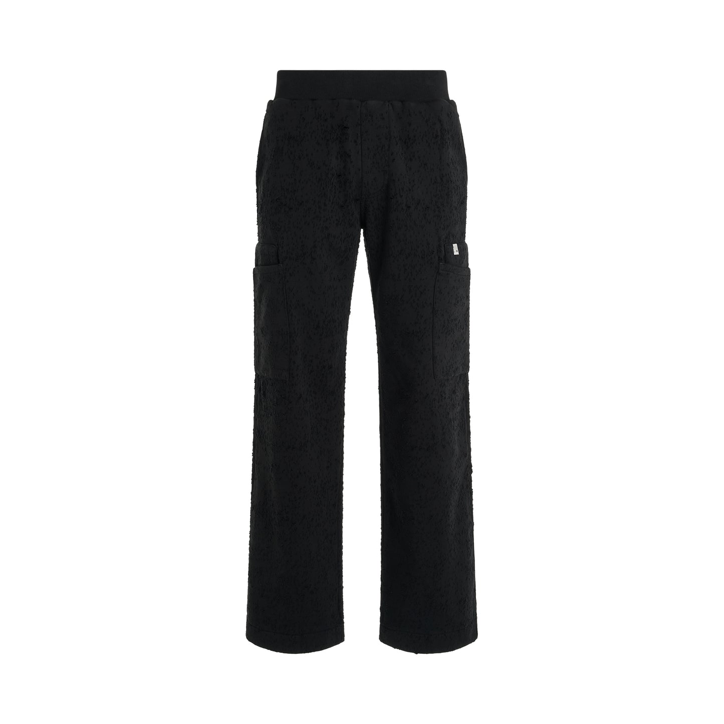 Cargo Treated Sweatpants in Black