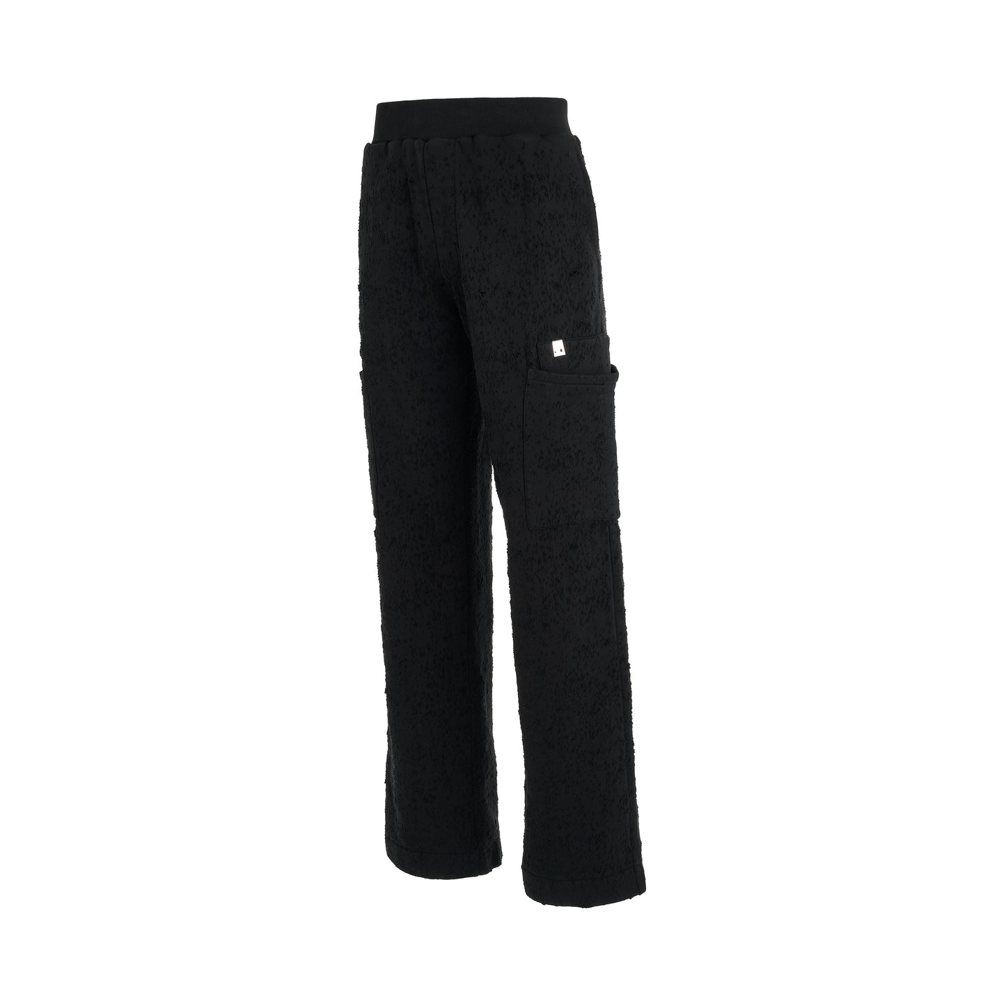 Cargo Treated Sweatpants in Black