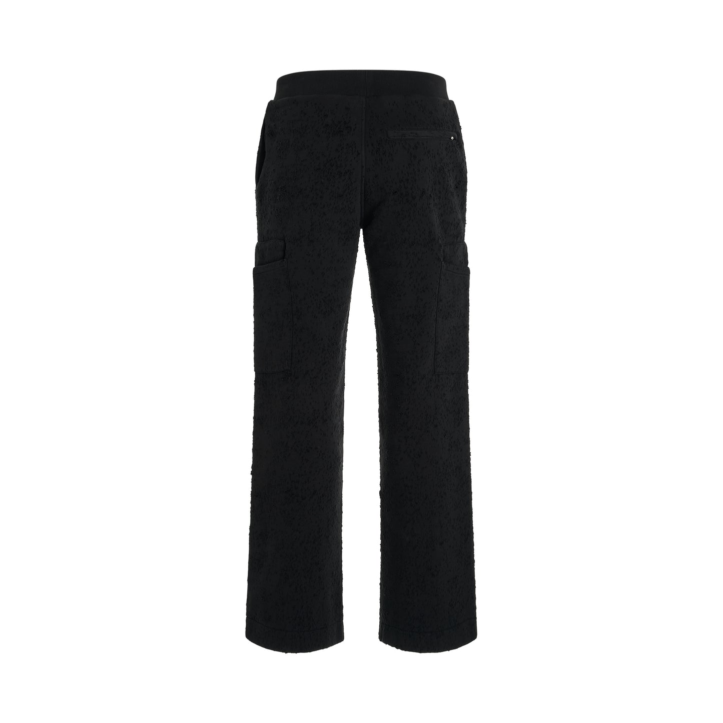 Cargo Treated Sweatpants in Black